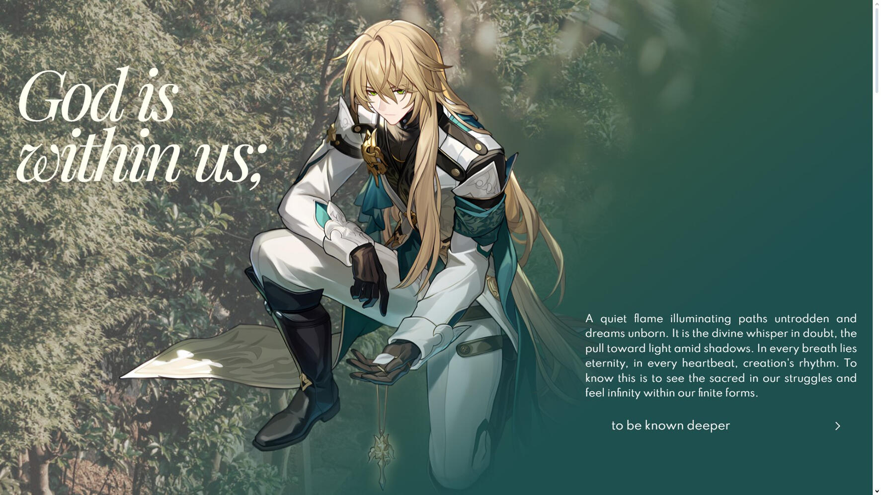 Rui's Letter: God is Within Us